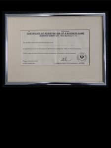  Image: ANAT’s certificate of incorporation.