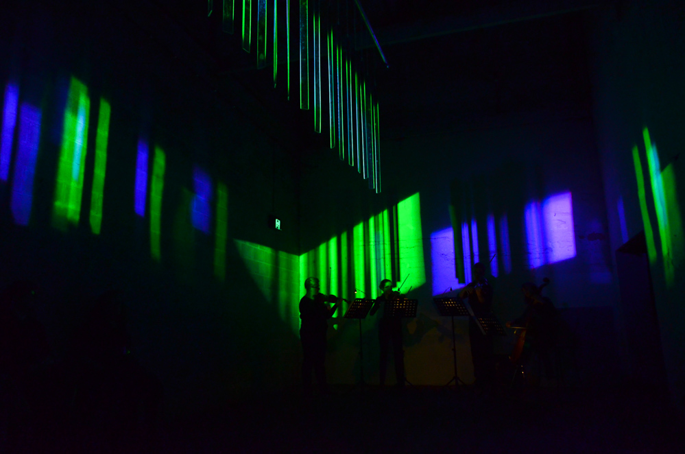 Geoff Cobham, Between Light, Zephyr Quartet. Photograph Heath Britton