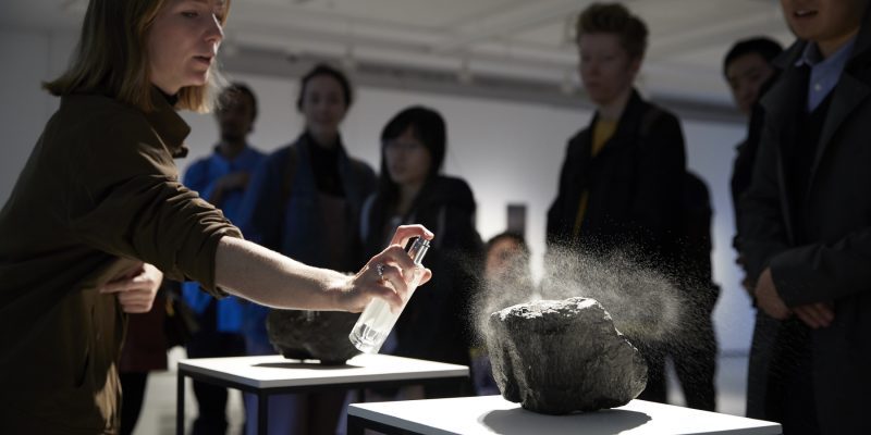 Image: Installation view of David Haines, Slow Fast Mountains (earth aroma) 2014. Photograph Zan Wimberley, courtesy of UTS Gallery.