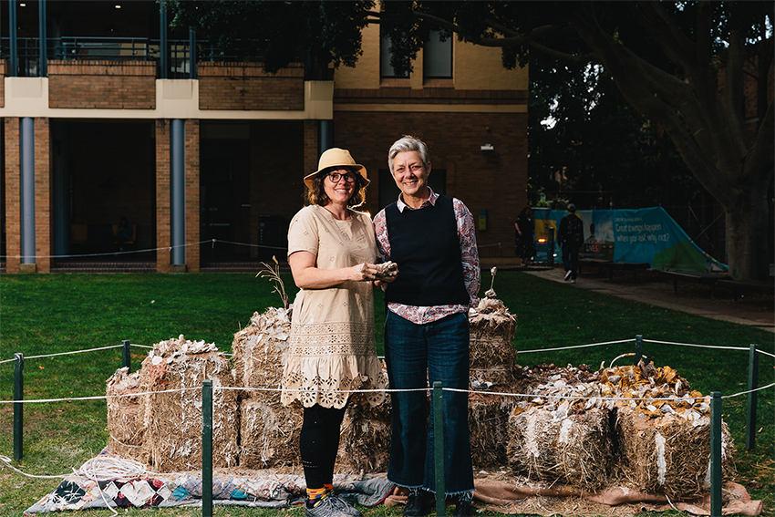 ANAT Director Vicki Sowry and 2019 ANAT on Country resident Dr Sarah Jane Moore at UNSW.