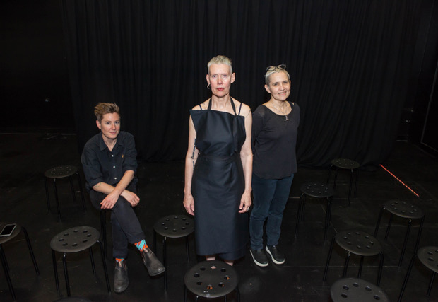 Jessie Boylan, Virginia Barratt, & Linda Dement. Photograph Cynthia Sciberras.