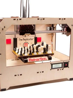 MakerBot Replicator Original, the first desktop 3D printer.