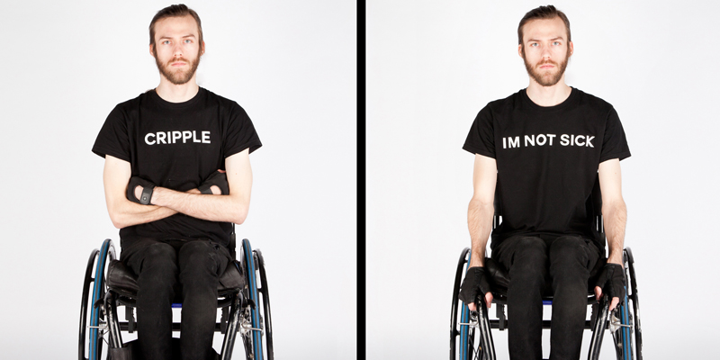 Daniel Savage, Daniel – Quadraplegic / Will you ever get better? 2014, No offense, but… 1-16 (of 18),. Inkjet prints, 50 x 70cm