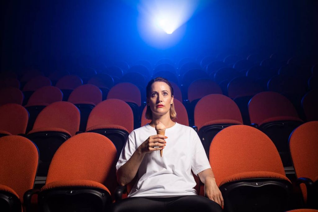 Willoh S Weiland, LICK LICK BLINK (production still), 2019. Participatory multi-media installation, ice-cream, 10 minutes. Image courtesy and © the artist. Photograph: Daniel Boud